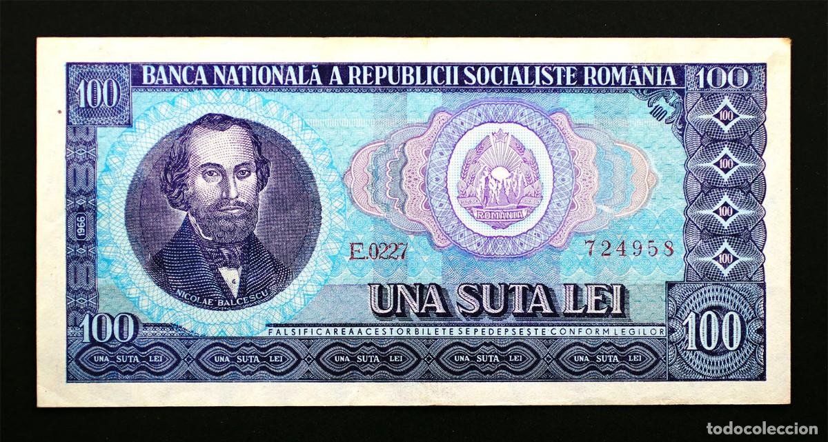 Billetes extranjeros: SC-Rumania. 100 Lei. 1966. EBC+/EBC+
