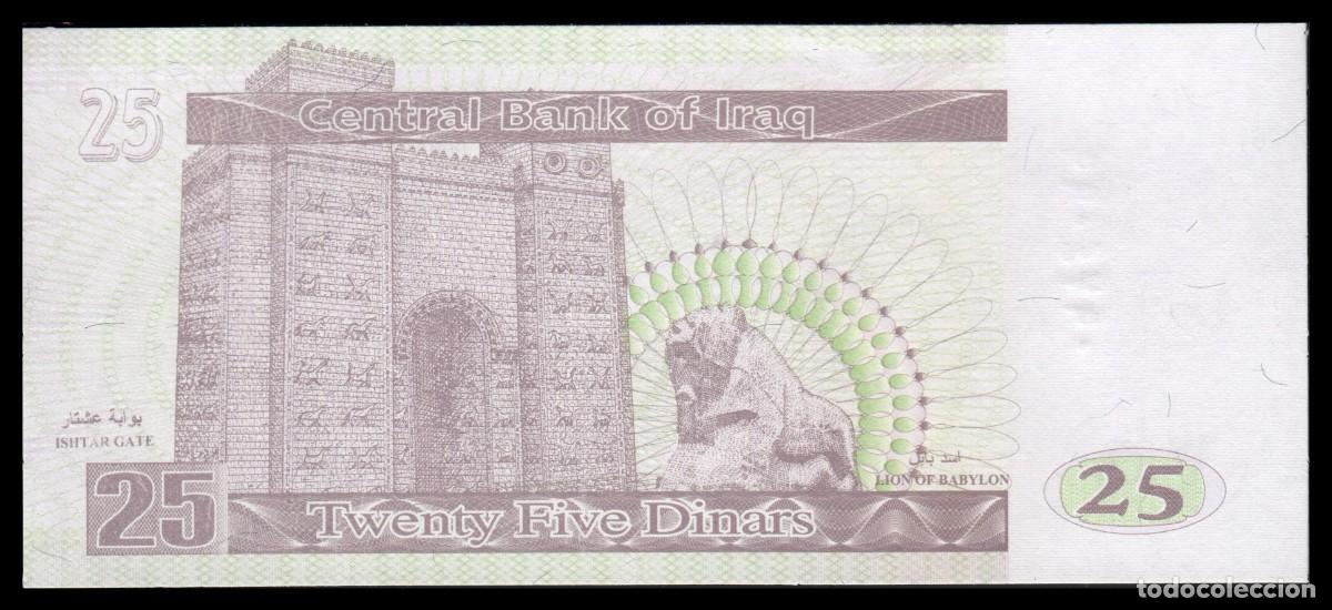 Billetes extranjeros: Iraq 25 Dinars 2001 Pick 86b Unc - Foto 3