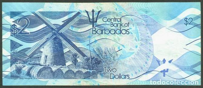 Billetes extranjeros: BARBADOS. 2 $ 15.12.2016. - Foto 2