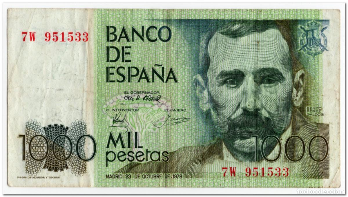 Billetes extranjeros: SPAIN,1000 PESETAS,1979 (1982) P.158,F-VF