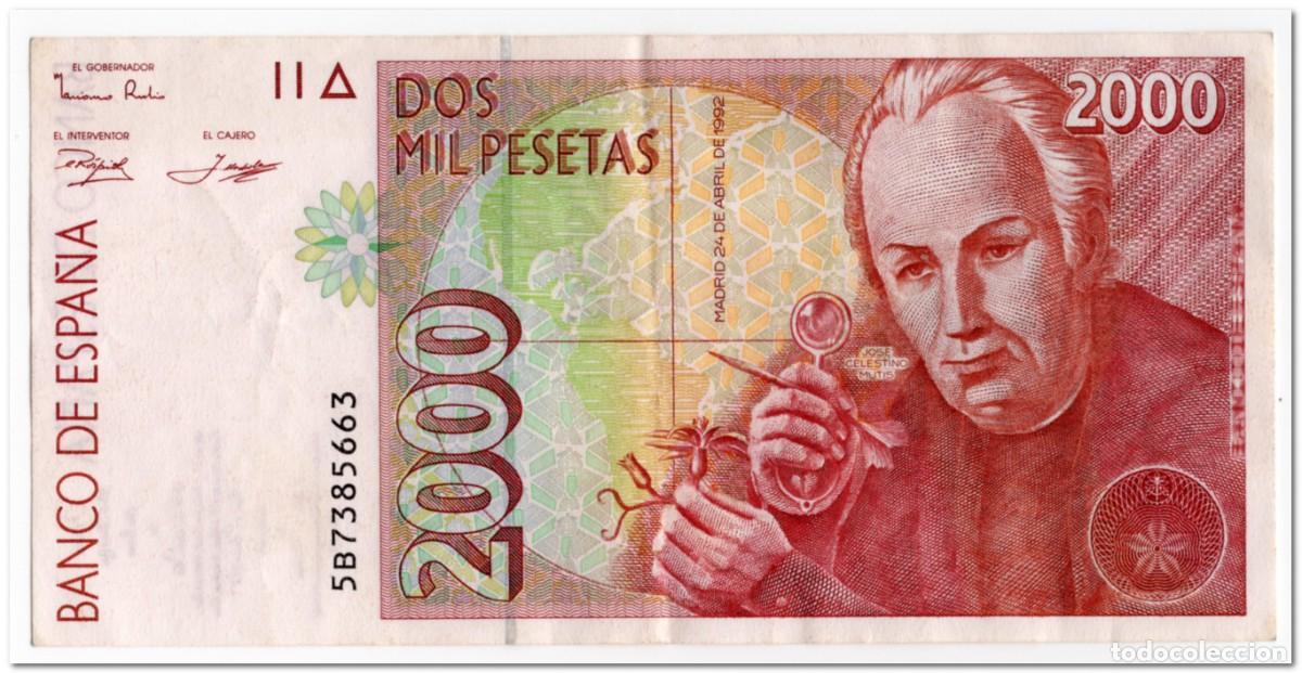 Billetes extranjeros: SPAIN,2000 PESETAS 1992 (1996),P.164,VF