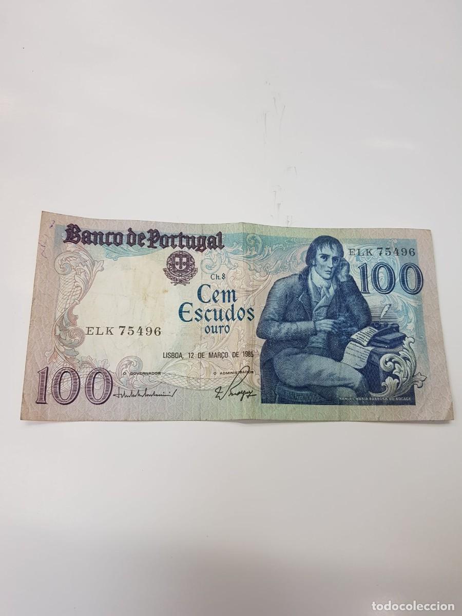 Billetes extranjeros: PORTUGAL- 100 ESCUDOS-1985