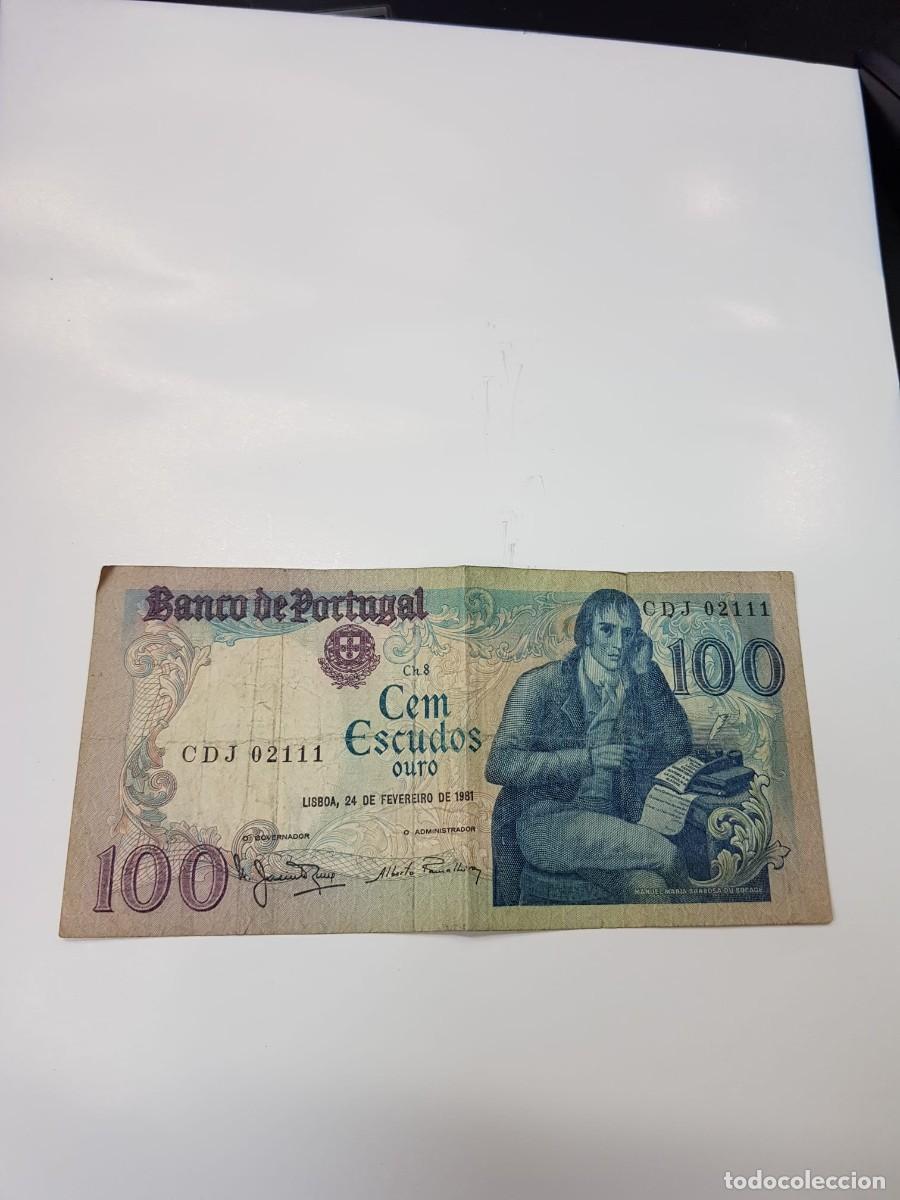 Billetes extranjeros: PORTUGAL- 100 ESCUDOS-1981