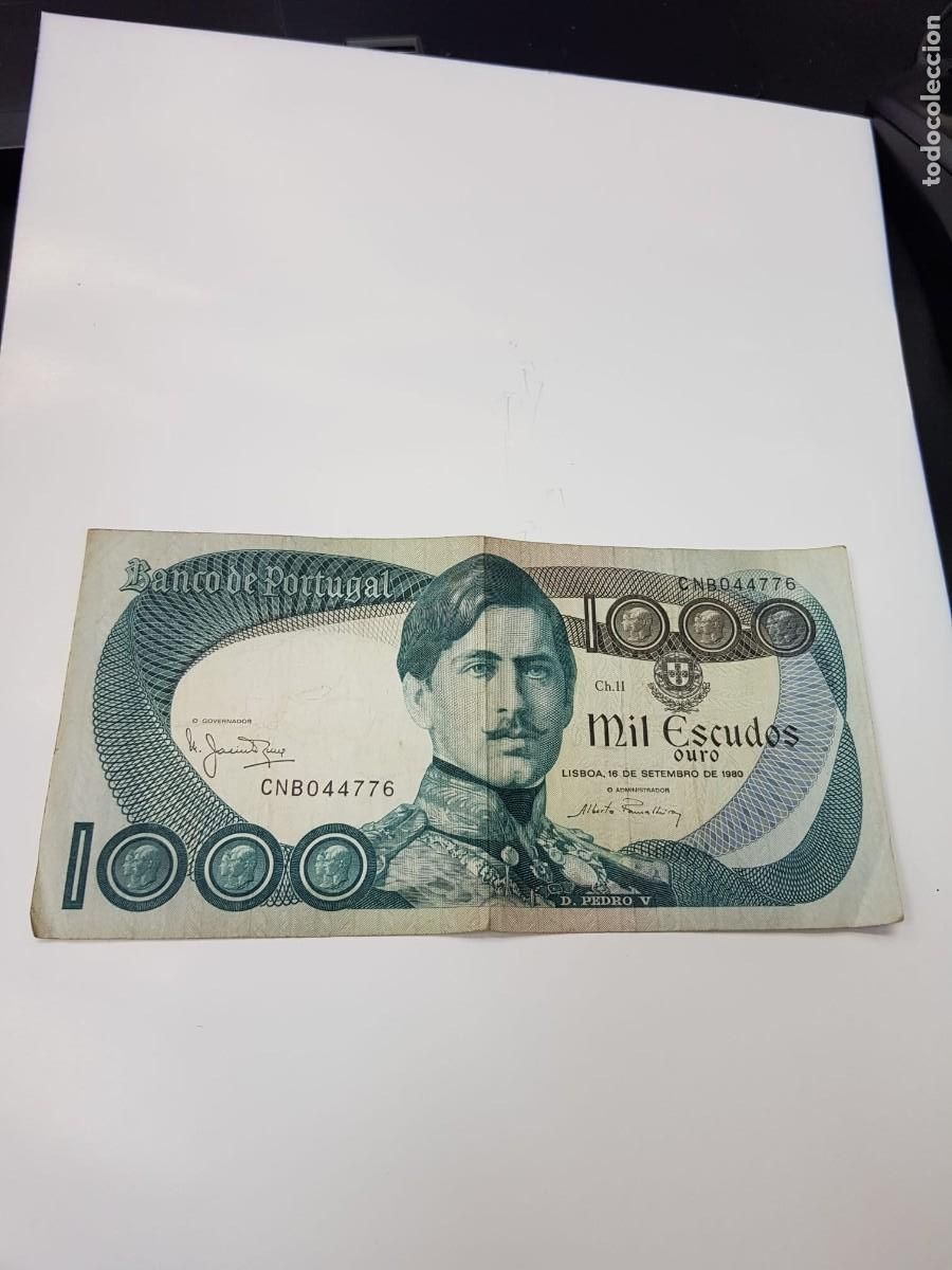 Billetes extranjeros: PORTUGAL-1000 ESCUDOS-1980