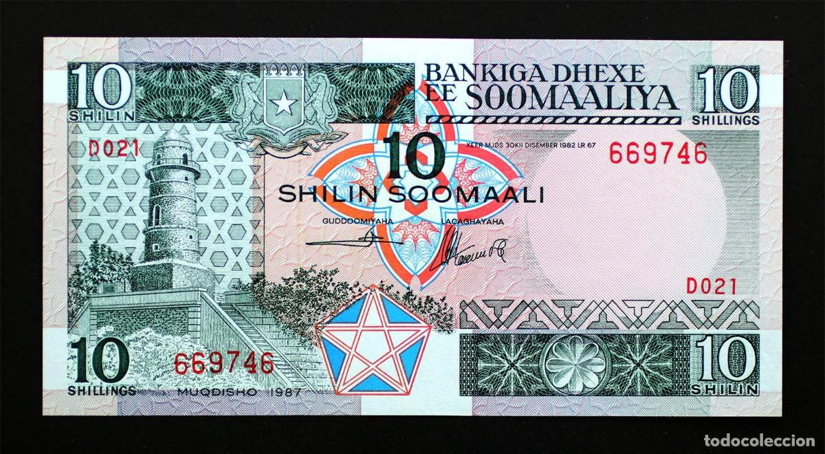 Billetes extranjeros: SC-Somalia. 10 Shilin. 1987. SC/UNC