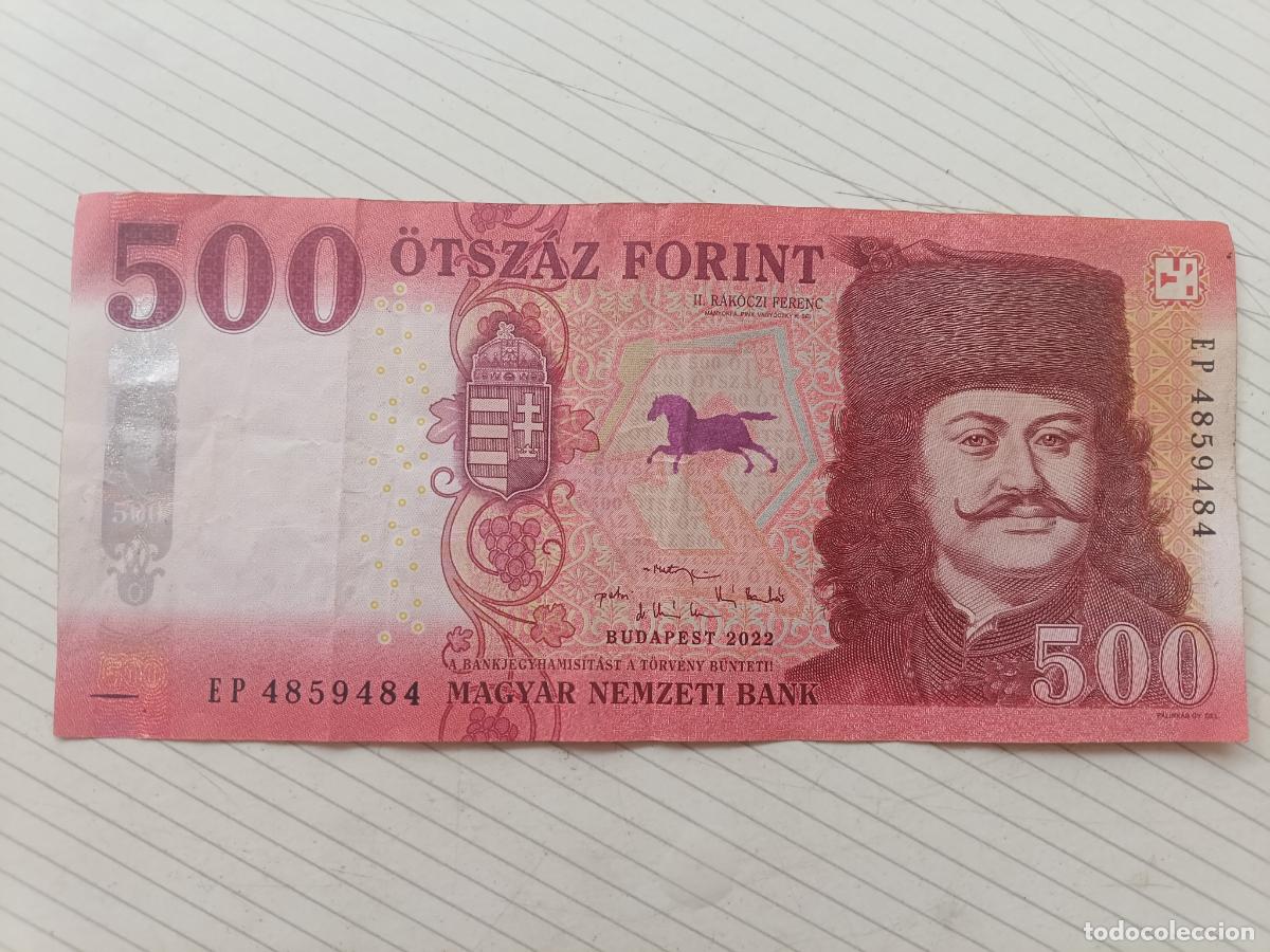Billetes extranjeros: Hungr&iacute;a 500 Forint 2022