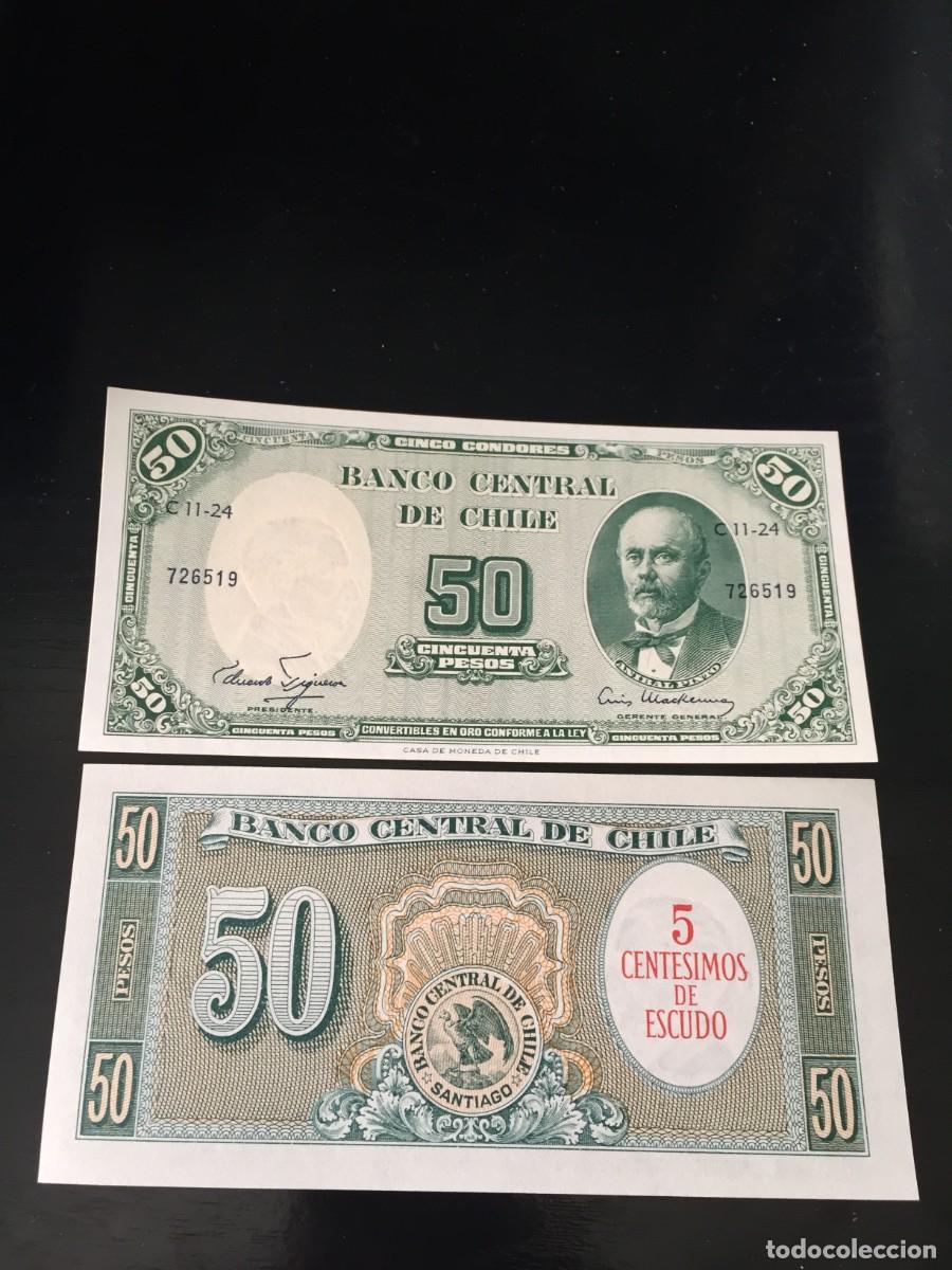 Billetes extranjeros: BILLETE DE 50 PESOS SC DE CHILE - EL DE LAS FOTOS VER TODOS MIS LOTES DE BILLETES