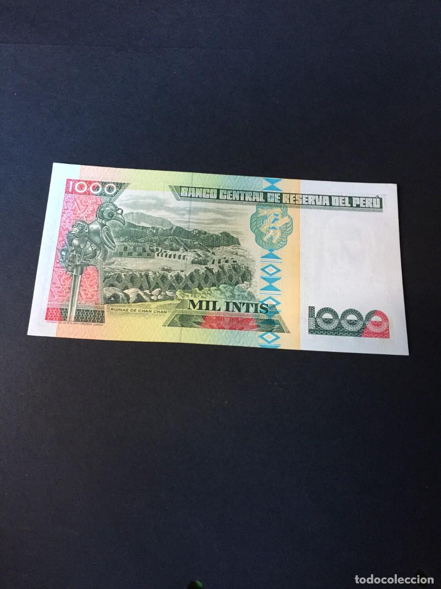 Billetes extranjeros: BILLETE DE 1000 INTIS SC DE PER&Uacute; A&Ntilde;O 1988- EL DE LAS FOTOS VER TODOS MIS LOTES DE BILLETES