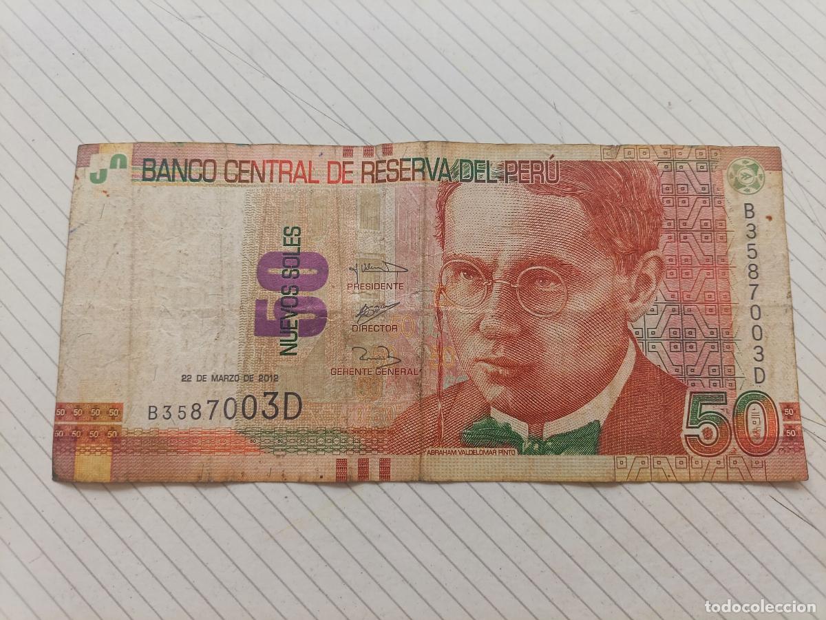 Billetes extranjeros: Per&uacute;. 20 soles de 2012