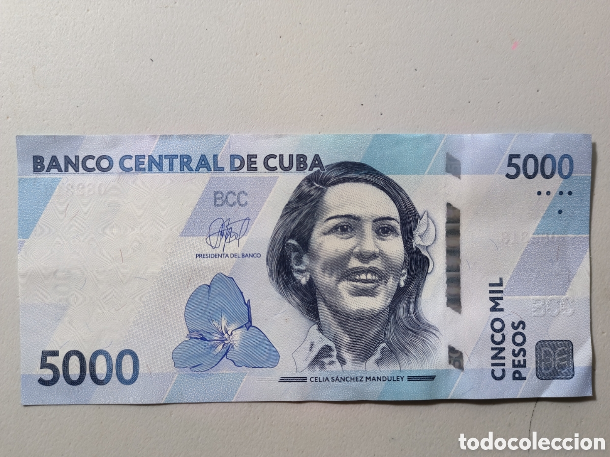 Billetes extranjeros: Cuba,billete 5000 pesos ,A&ntilde;o 2026