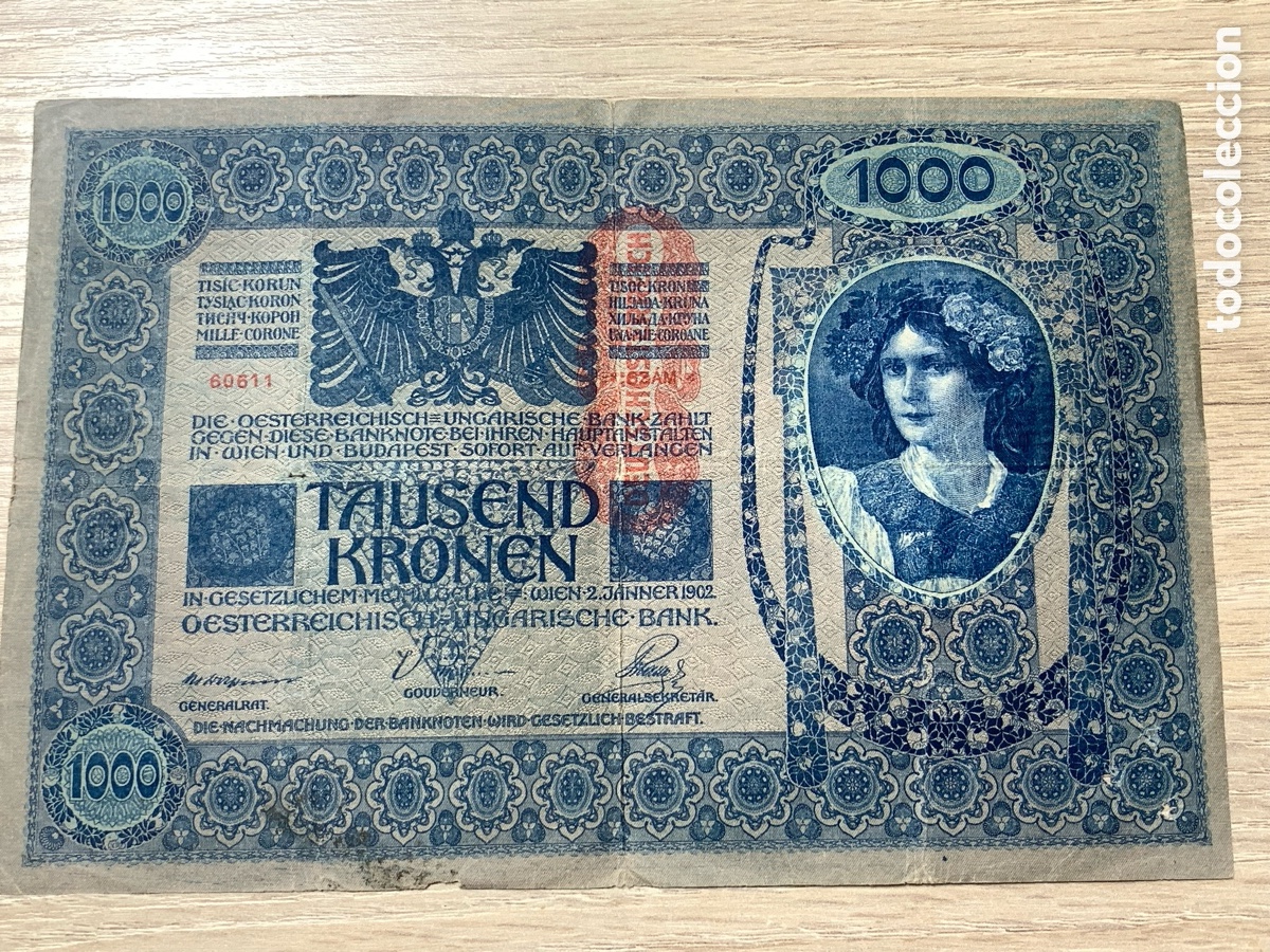Billetes extranjeros: BILLETE - AUSTRIA - TAUSEND KRONEN - 1000 CORONAS - KRONEN - 1902