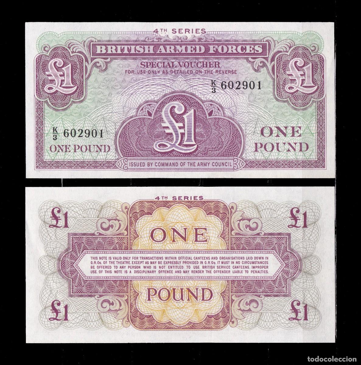 Internationale Banknoten: GRAN BRETA&Ntilde;A - 1 POUND DE 1962 - FUERZAS ARMADAS - SIN CIRCULAR