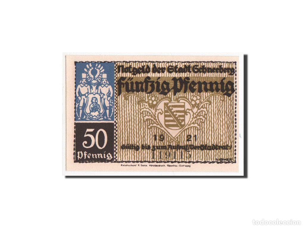 Billetes extranjeros: [#354560] Billete, Alemania, Schneeberg, 50 Pfennig, 1921, UNC, Mehl:1190.1a