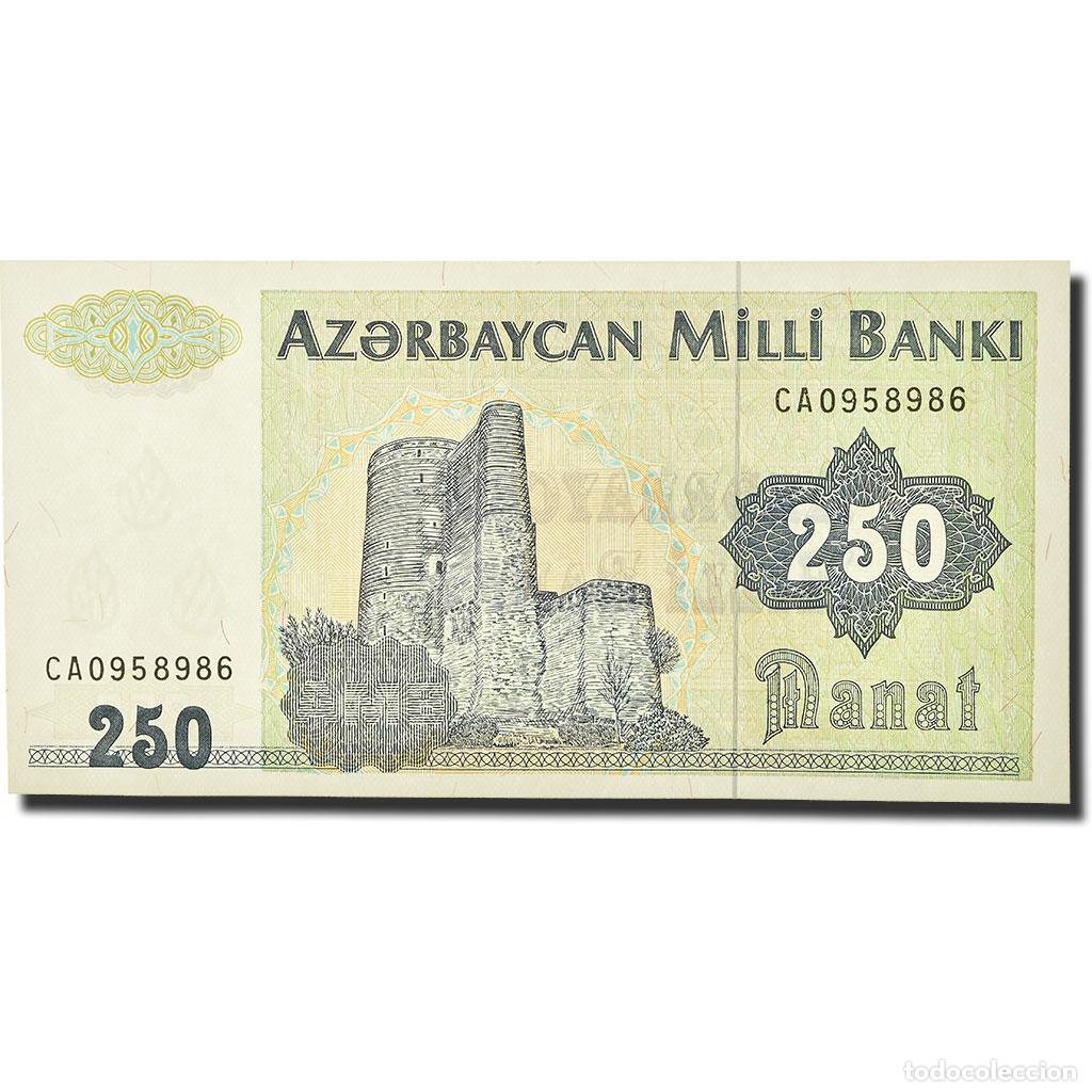 Billetes extranjeros: [#566075] Billete, 250 Manat, 1993, Azerbaiy&aacute;n, Undated (1993), KM:13a, UNC