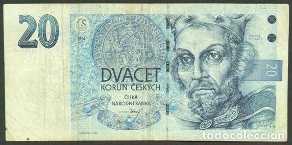 Internationale Banknoten: CHECA Republica. 20 korun 1994(1995). Pick 10a. Serie A.