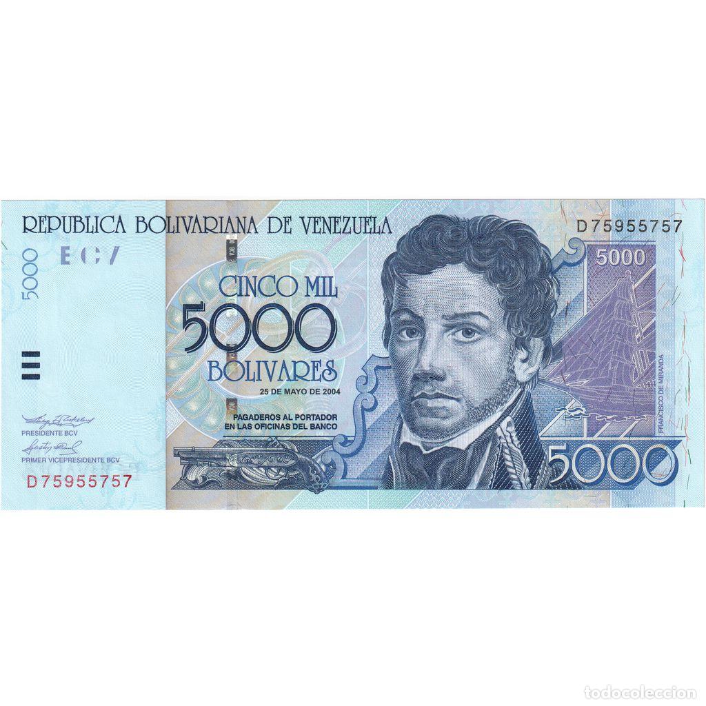 Billetes extranjeros: [#1231018] Venezuela, 5000 Bolivares, 2004-05-25, UNC
