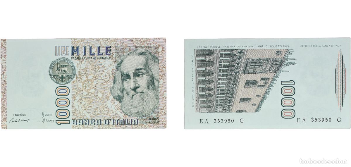 Billetes extranjeros: Italy Republic 1982 1000 Lire (Marco Polo, bank of Italy) Paper (360000000) AU P 109a