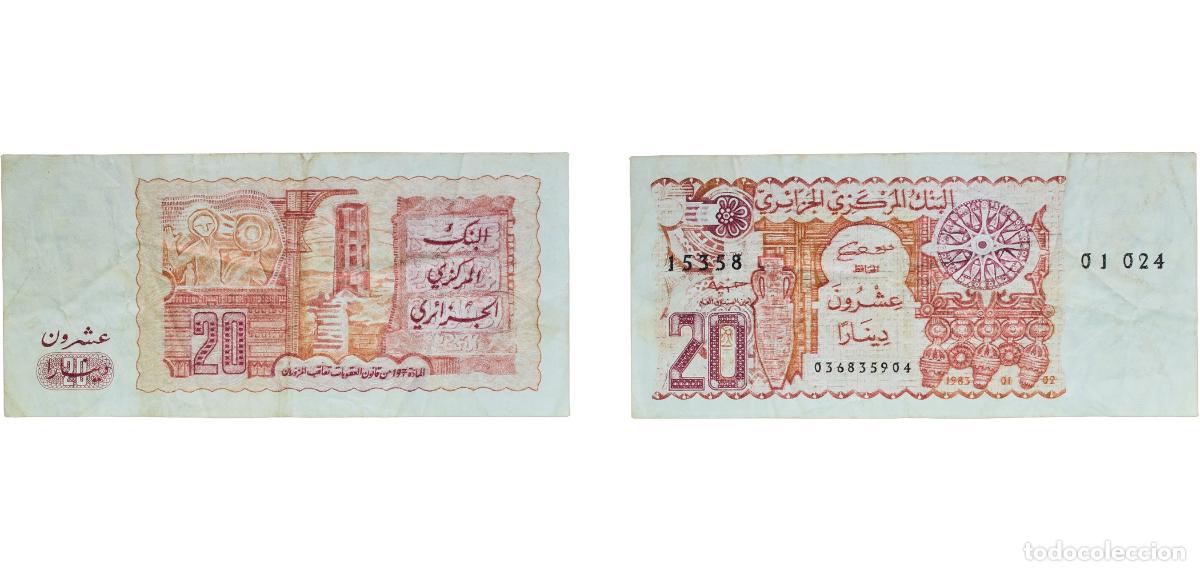 Billetes extranjeros: Algeria People's Democratic Republic 1983 20 Dinars Paper VF P 133a