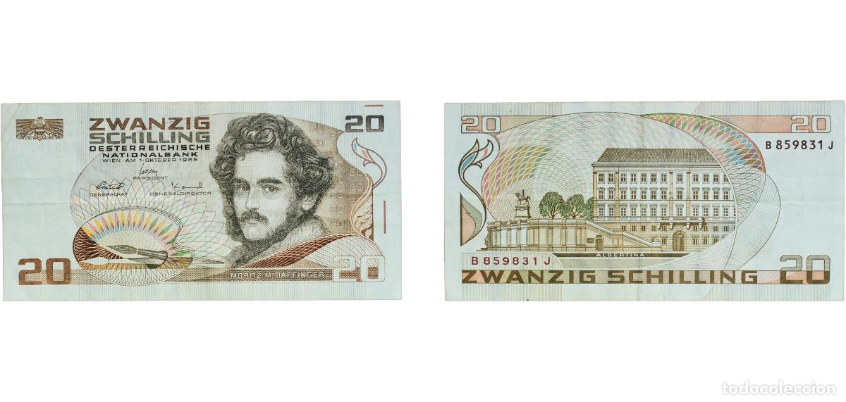 Billetes extranjeros: Austria Second Republic 1986 20 Schilling (National Bank of Austria) Paper VF KK Banknoten 259 P 1
