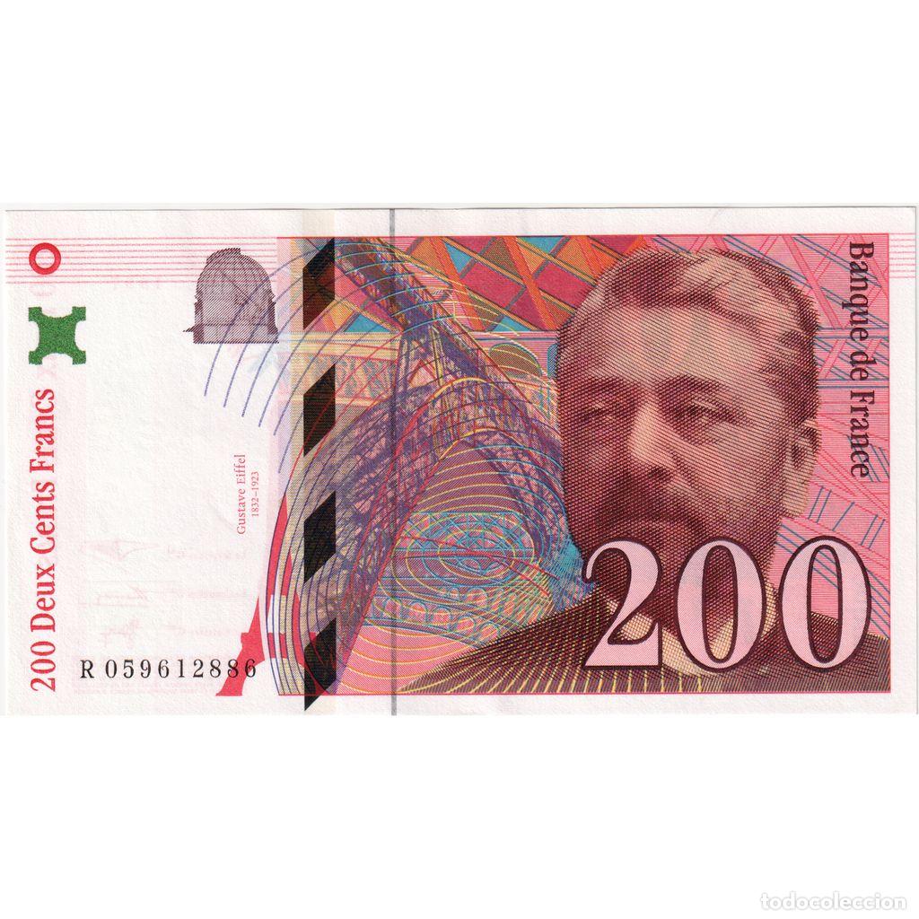 Billetes extranjeros: [#1242969] Francia, 200 Francs, Eiffel, R 059612886, EBC