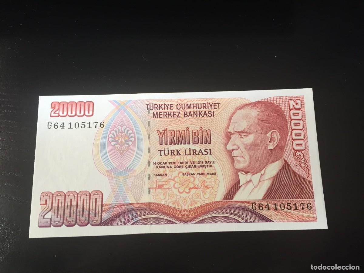 Billetes extranjeros: BILLETE DE 20000 LIRAS SC DE TURQU&Iacute;A A&Ntilde;O 1970 - EL DE LAS FOTOS VER TODOS MIS LOTES DE BILLETES