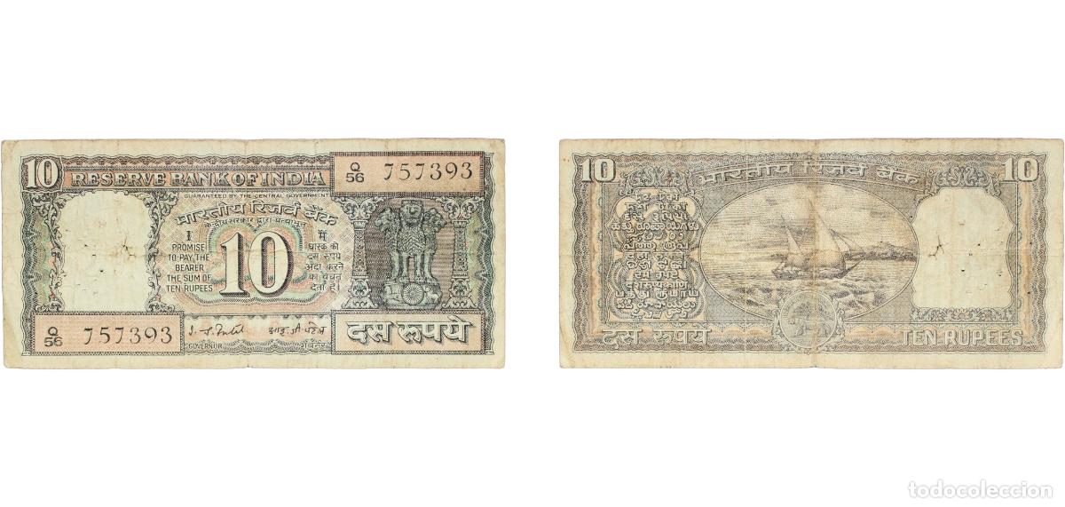 Billetes extranjeros: India Republic 1997 10 Rupees (Reserve Bank Of India) Paper VF P 60A
