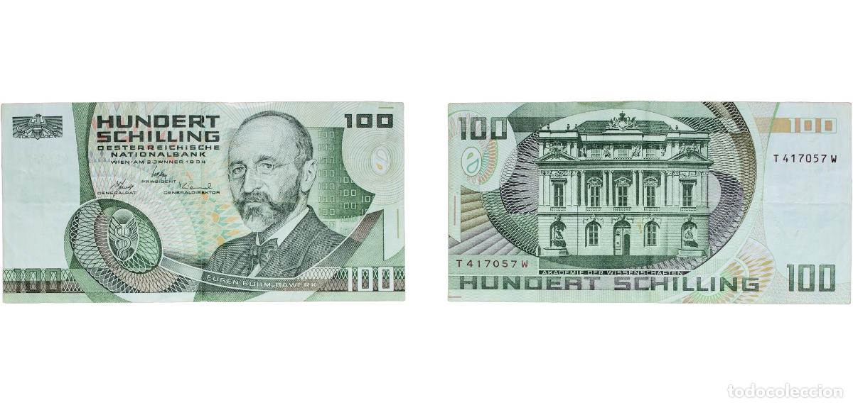 Billets internationaux: Austria Second Republic 1984 100 Schilling (Eugen Von B&ouml;hm-Bawerk, National Bank of Austria) Paper