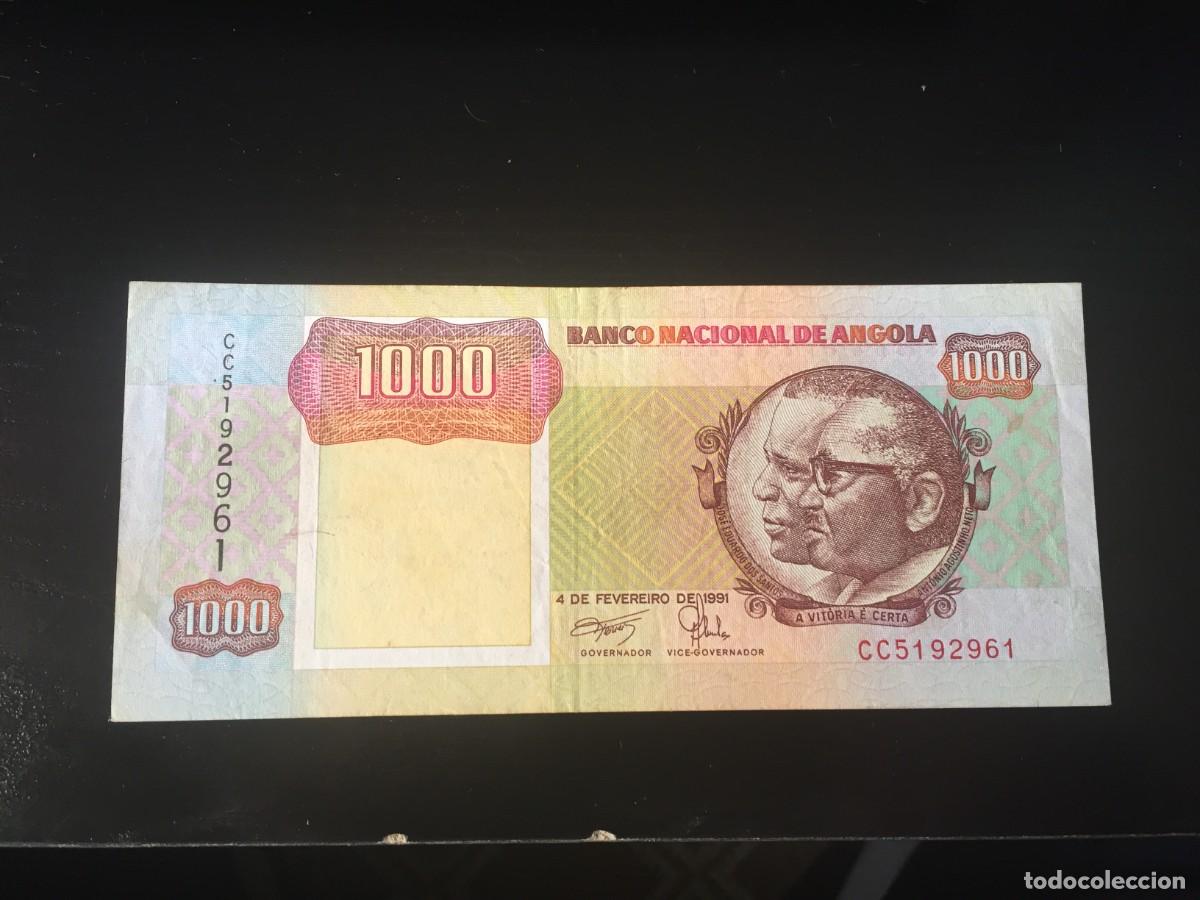 Billetes extranjeros: BILLETE DE 1000 KWANZAS SC DE ANGOLA A&Ntilde;O 1991 - EL DE LAS FOTOS VER TODOS MIS LOTES DE BILLETES