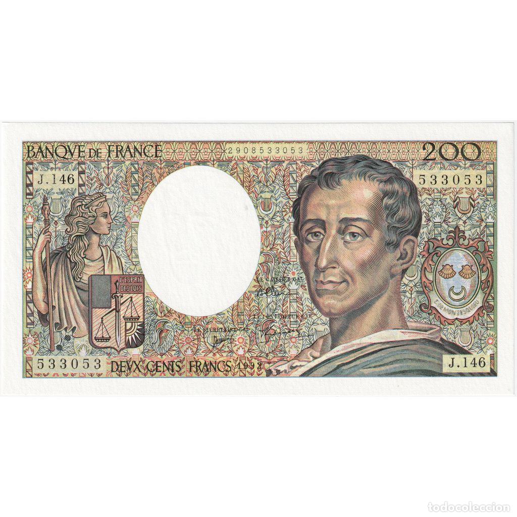 Billetes extranjeros: [#336865] Francia, 200 Francs, Montesquieu, J.146, UNC