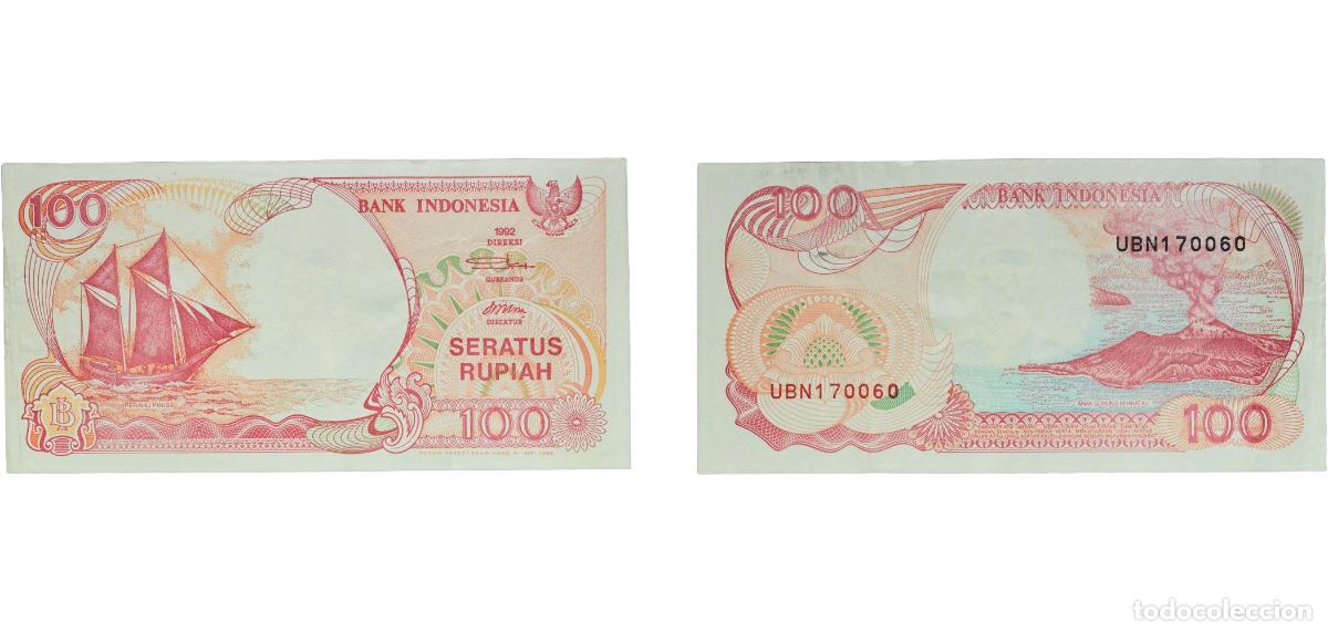Billetes extranjeros: Indonesia Republic 1992 100 Rupiah (Bank Indonesia) Paper AU P 127a