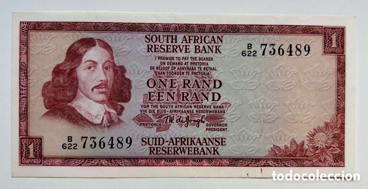 Billetes extranjeros: Billete SUDAFRICA 1 Rand (1973-1975)