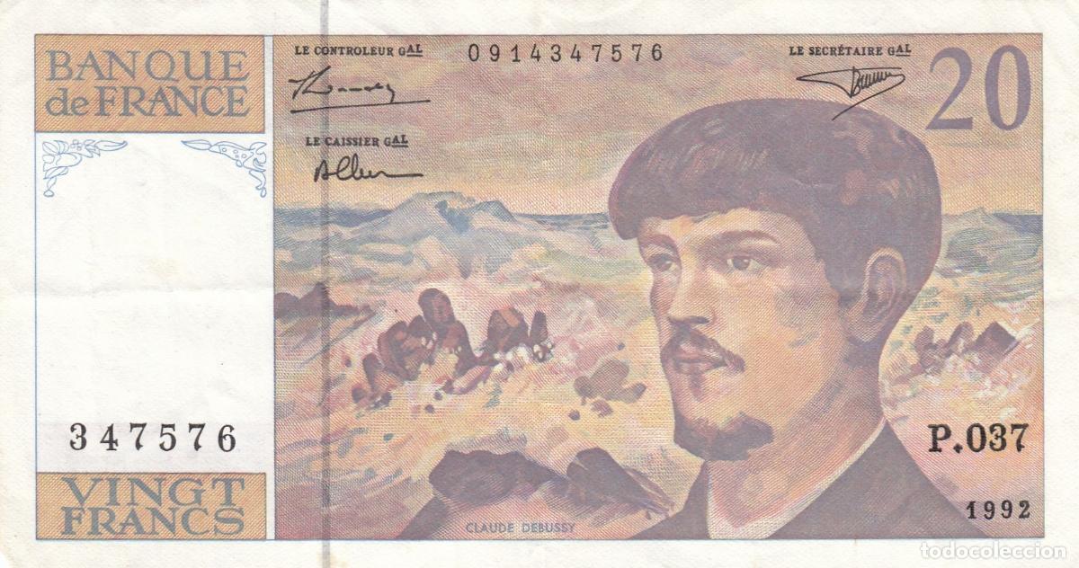 Billetes extranjeros: CRBX0635 BILLETE FRANCIA 20 FRANCOS 1995 BC