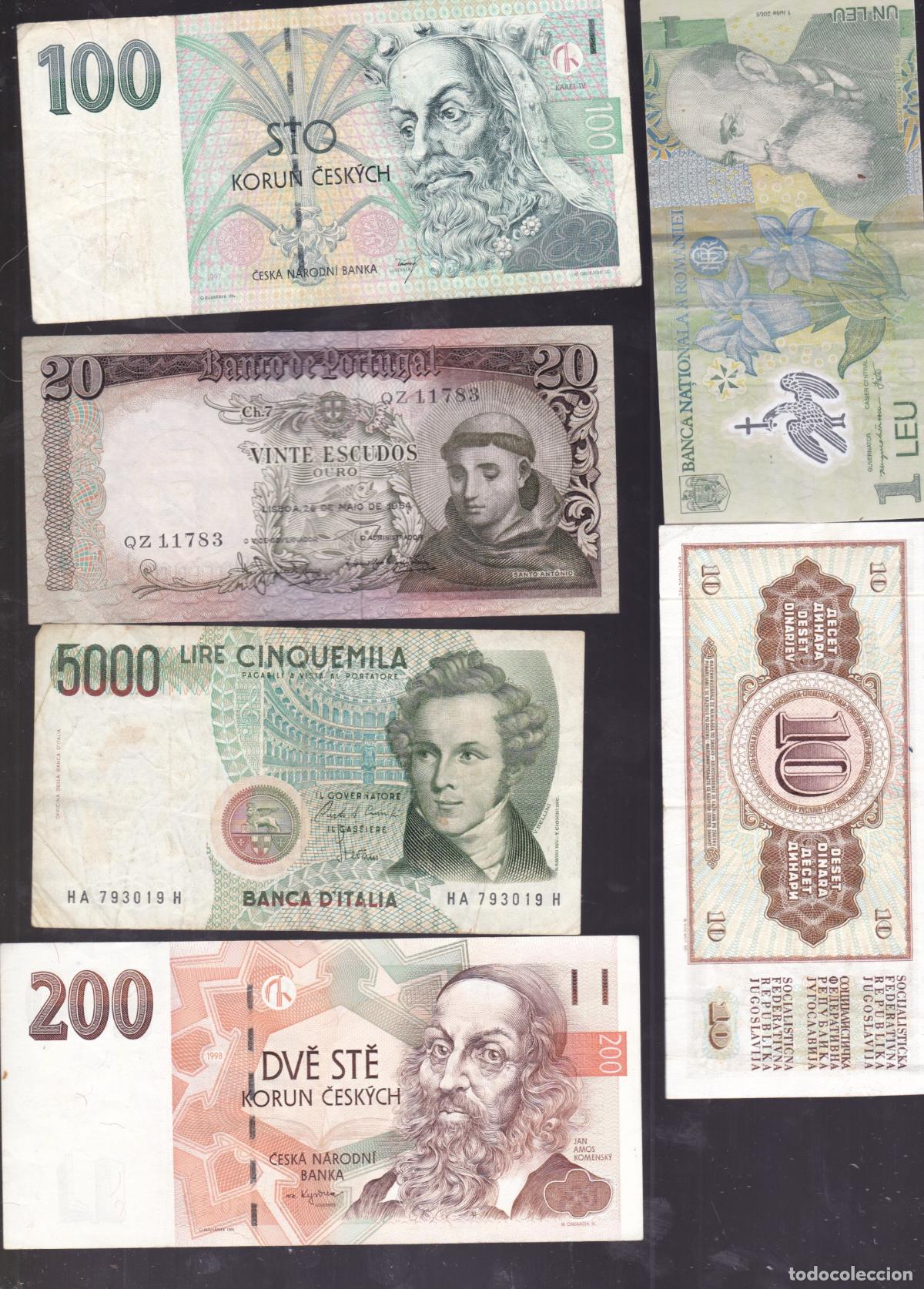 Billetes extranjeros: AA41- Lote BILLETES MUNDIALES. Circulados