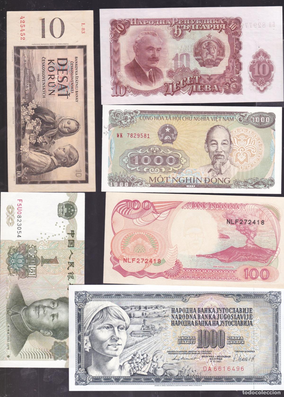 Billetes extranjeros: AA41- Lote BILLETES MUNDIALES. Sin Circular