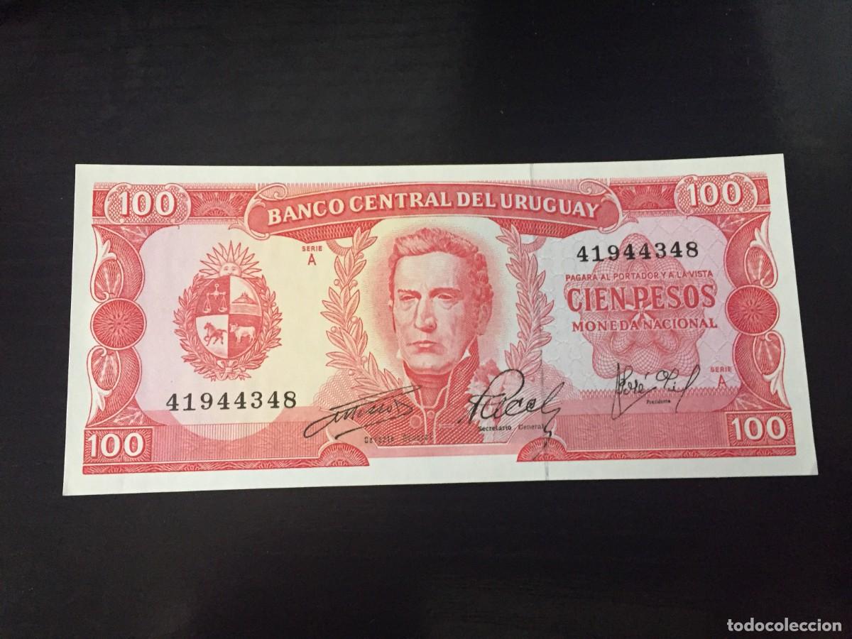 Billetes extranjeros: BILLETE DE 100 PESOS SC DE URUGUAY - VER LAS FOTOS MIRAR TODOS MIS LOTES DE BILLETES