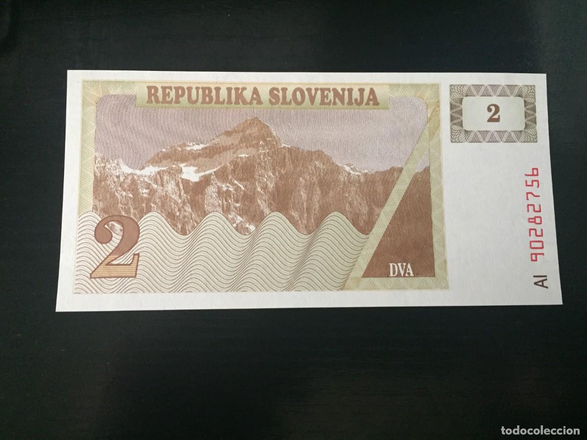 Billetes extranjeros: BILLETE DE 2 TOLARJEV SC DE ESLOVENIA - VER LAS FOTOS MIRAR TODOS MIS LOTES DE BILLETES