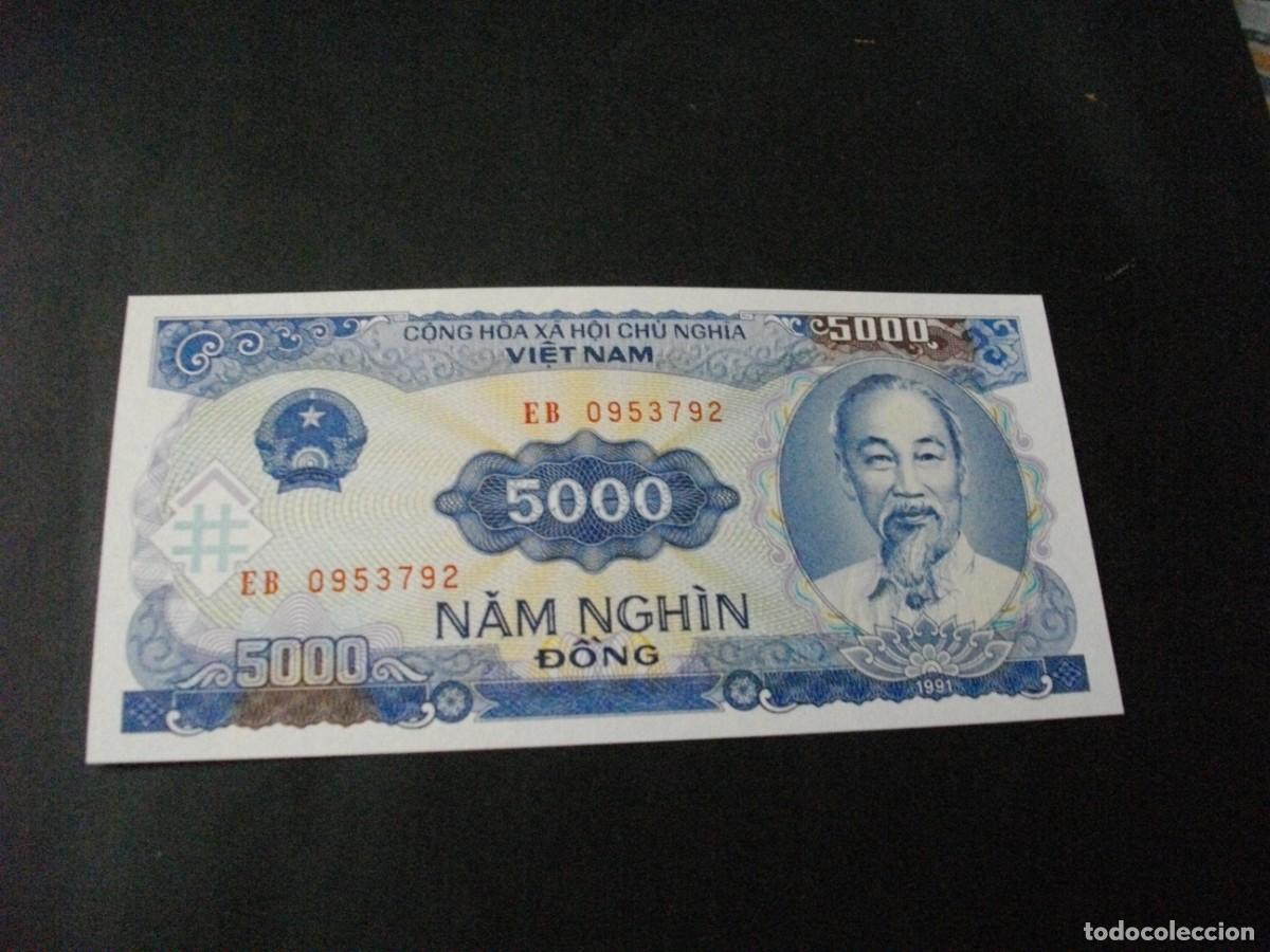 Billetes extranjeros: BILLETE DE 5000 D0NG SC DE VIET NAM A&Ntilde;O 1991 - VER LAS FOTOS MIRAR TODOS MIS LOTES DE BILLETES