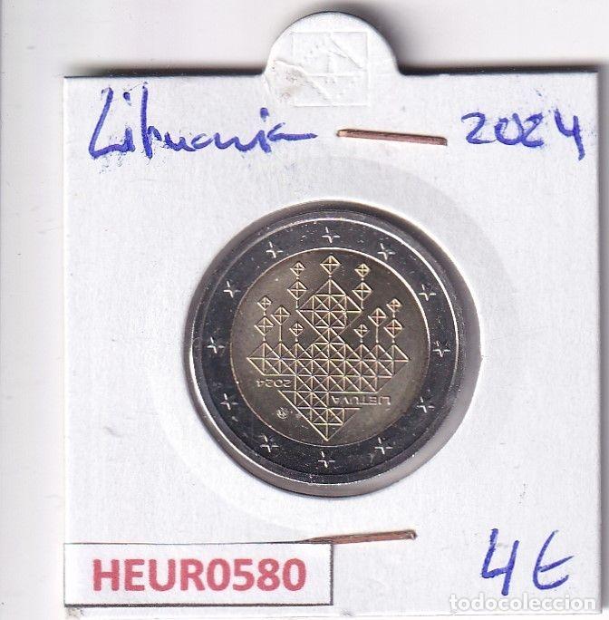 Billetes extranjeros: HEUR0580 MONEDA LITUANIA 2 EUROS 2024