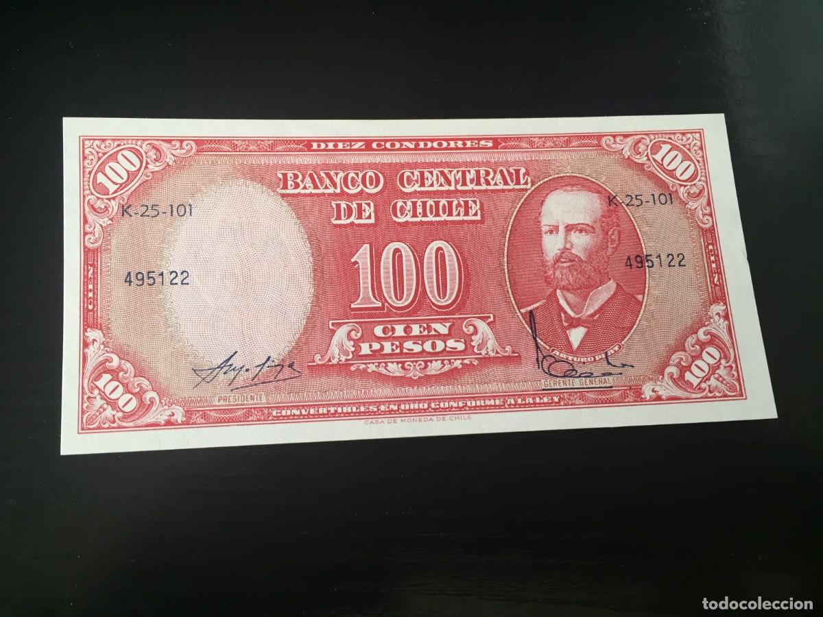 Billetes extranjeros: BILLETE DE 100 PESOS SC DE CHILE A&Ntilde;O 1970- VER LAS FOTOS MIRAR TODOS MIS LOTES DE BILLETES