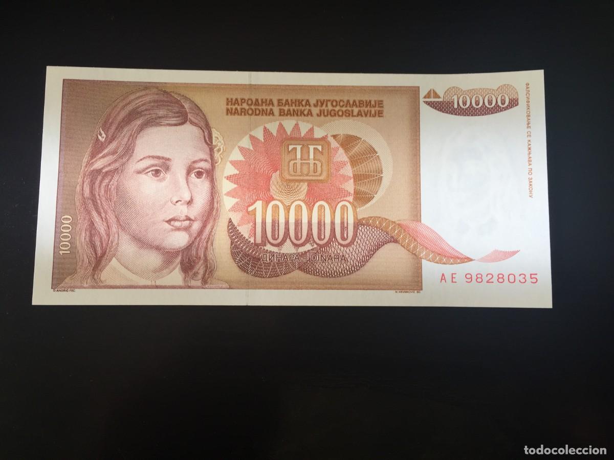 Billetes extranjeros: BILLETE DE 10000 DINARAS SC DE YUGOSLAVIA - VER LAS FOTOS MIRAR TODOS MIS LOTES DE BILLETES