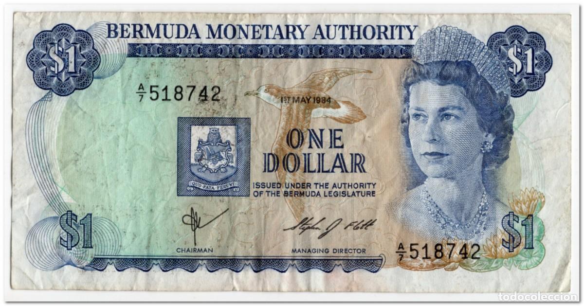 Billetes extranjeros: BERMUDA,1 DOLLAR,1984,P..28b,aF