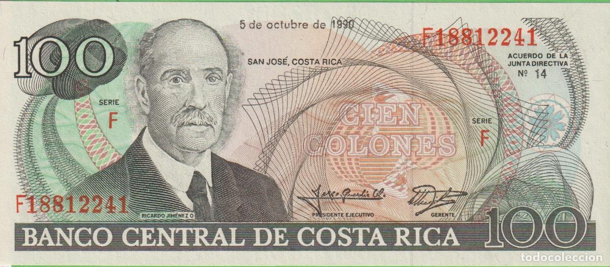 Billetes extranjeros: BILLETES COSTA RICA - 100 COLONES 1990 - SERIE F - PICK-254a (SC)