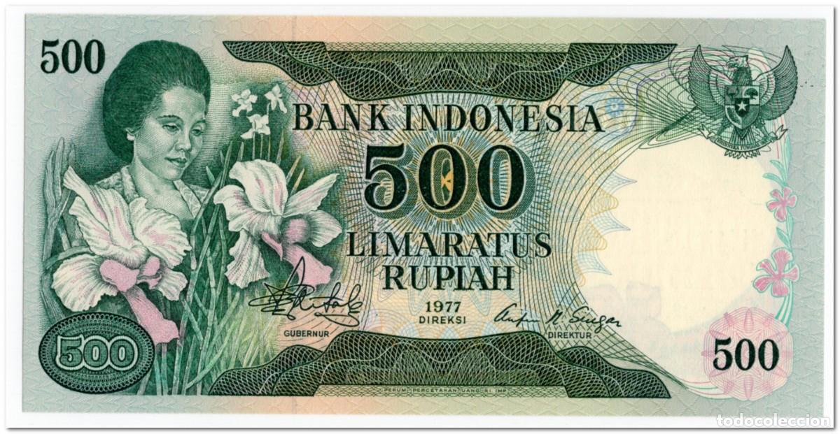 Billetes extranjeros: INDONESIA,500 RUPIAH,1977,P.117,UNC