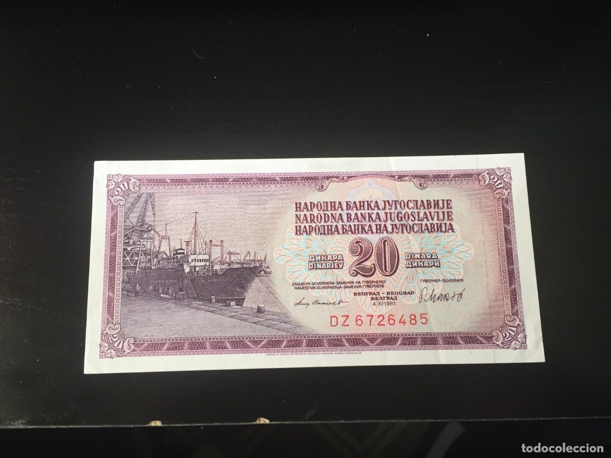 Billetes extranjeros: BILLETE DE 20 DINARA SC DE YUGOSLAVIA A&Ntilde;O 1974- EL DE LAS FOTOS VER TODOS MIS LOTES DE BILLETES