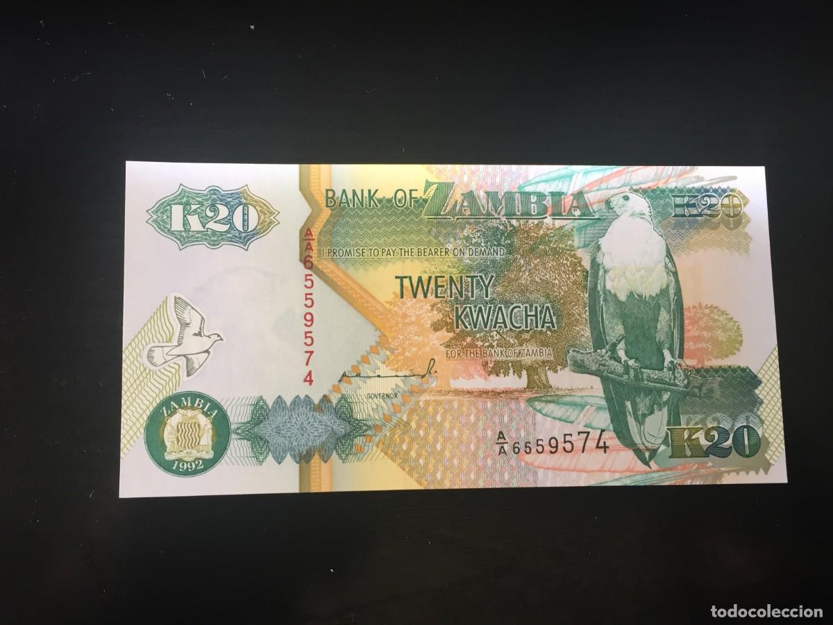 Billetes extranjeros: BILLETE DE 20 KWACHAS SC DE ZAMBIA - EL DE LAS FOTOS VER TODOS MIS LOTES DE BILLETES