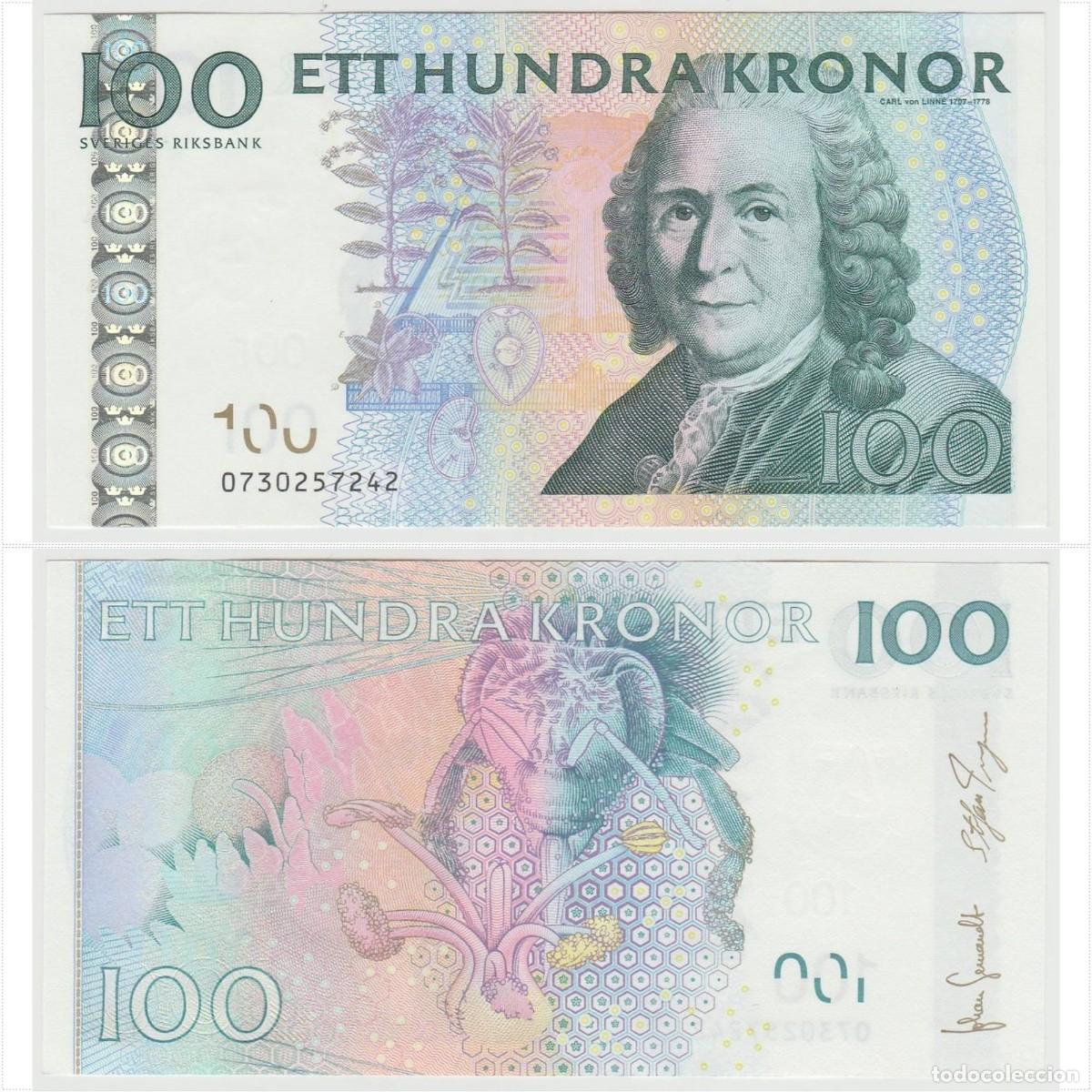 Billetes extranjeros: Suecia 100 Coronas 2000 Pick 57b n/s 0730257242 Sin Circular (el de la foto)