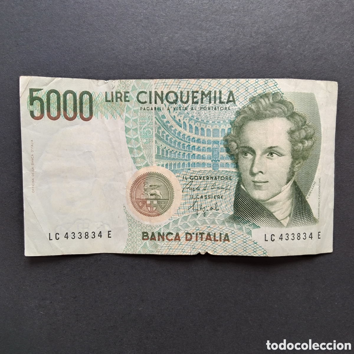 Billetes extranjeros: BILLETE - ITALIA 5000 LIRAS 1985 (VER FIRMAS)