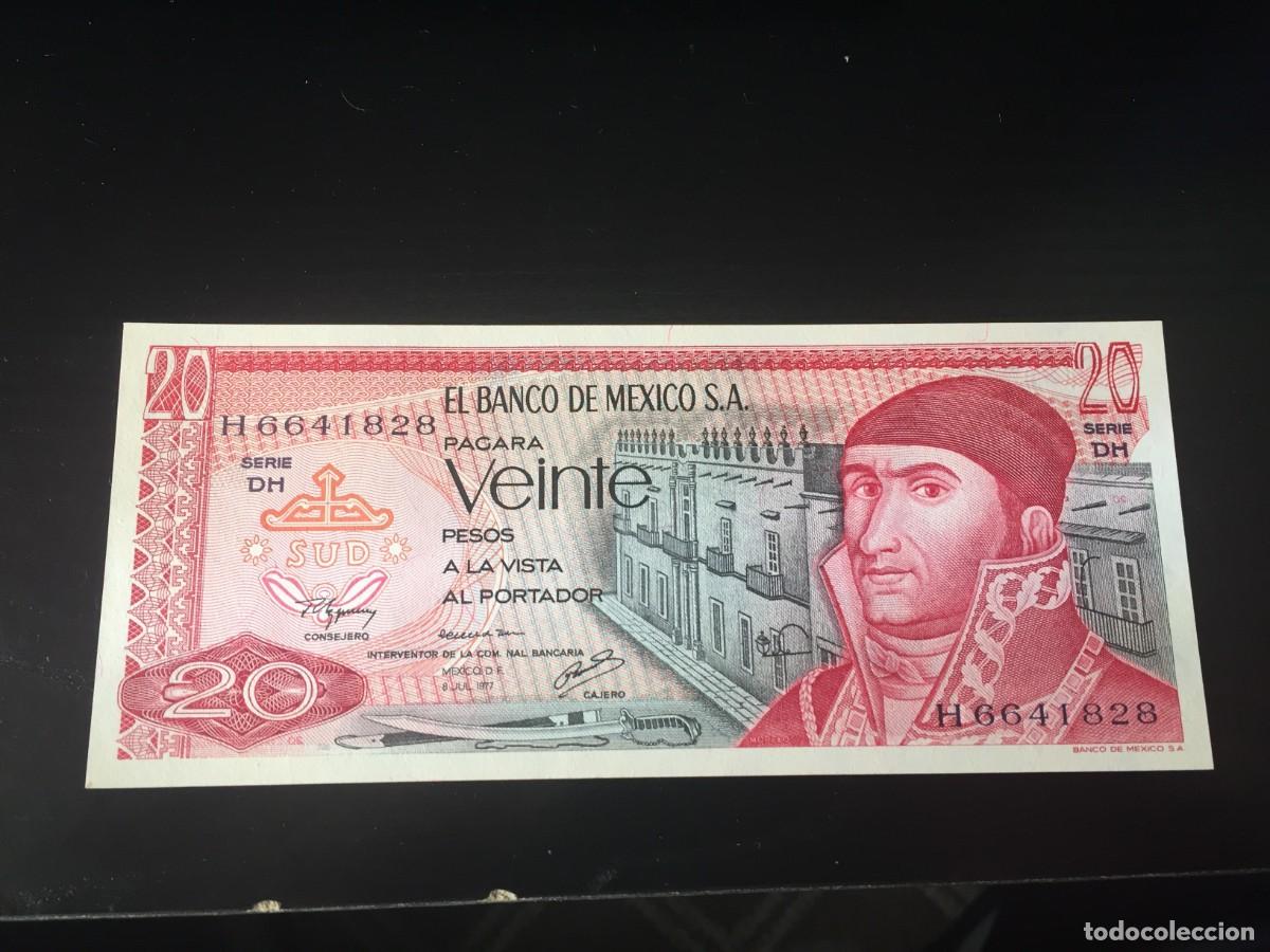 Billetes extranjeros: BILLETE DE 20 PESOS SC DE M&Eacute;XICO A&Ntilde;O 1977 - EL DE LAS FOTOS VER TODOS MIS LOTES DE BILLETES