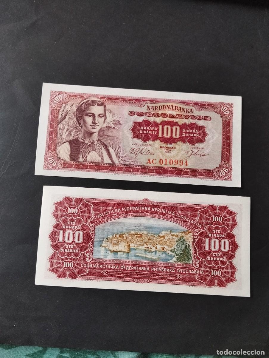 Billetes extranjeros: BILLETE DE 100 DINARA SC DE YUGOSLAVIA A&Ntilde;O 1963 - EL DE LAS FOTOS VER TODOS MIS LOTES DE BILLETES