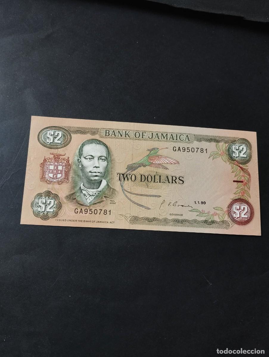 Billetes extranjeros: BILLETE DE 2 D&Oacute;LARES SC DE JAMAICA - EL DE LAS FOTOS VER TODOS MIS LOTES DE BILLETES